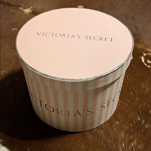 Rare Victoria's Secret Pink and White Striped Box